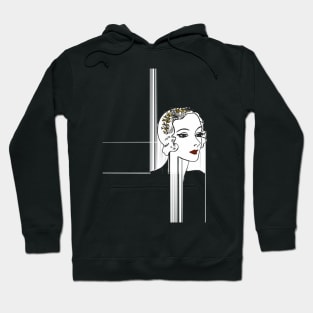 Vintage artdeco lady Hoodie